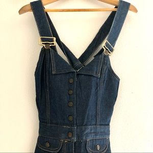 Vintage 1970s Denim Jumpsuit Overalls
